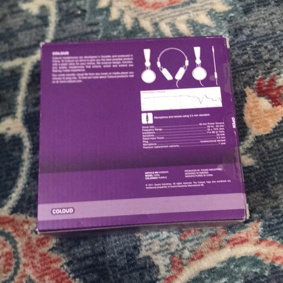 Coloud Color Purple Headphones - Picture 3 of 6